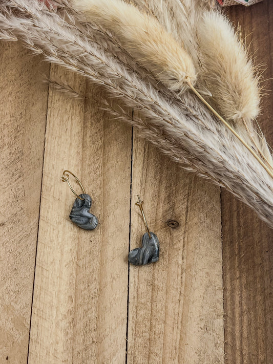 Z'Archives - Marbré #20-3 - Boucles d'oreilles