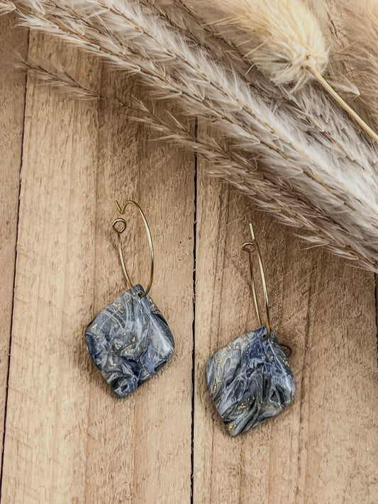 Z'Archives - Marbré #20-2 - Boucles d'oreilles