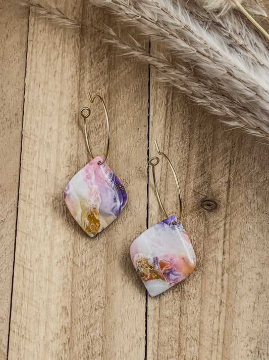 Z'Archives - Marbré #21 - Boucles d'oreilles