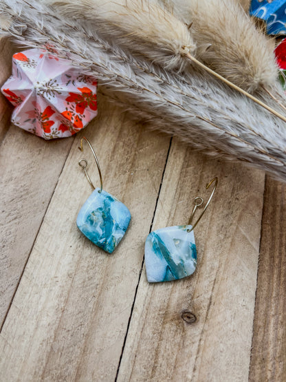 Z'Archives - Marbré #11 - Boucles d'oreilles