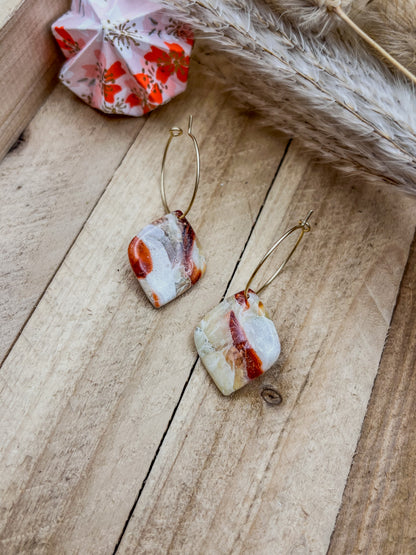 Z'Archives - Marbré #13 - Boucles d'oreilles