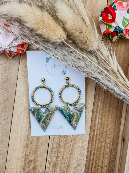 Z'Archives - Marbré #02-2 - Boucles d'oreilles