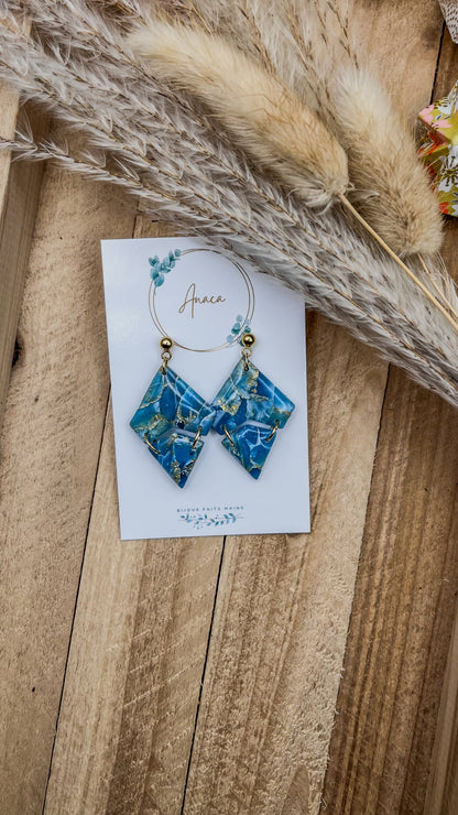 Z'Archives - Marbré #04-1 - Boucles d'oreilles