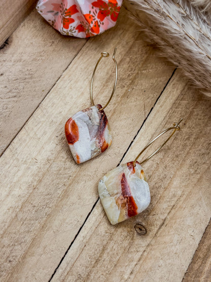Z'Archives - Marbré #13 - Boucles d'oreilles