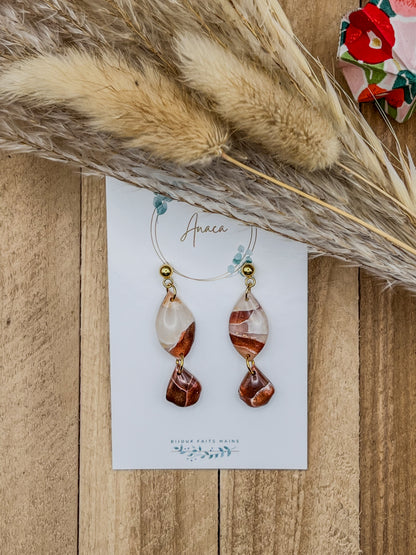 Z'Archives - Marbré #06 - Boucles d'oreilles