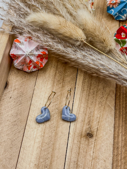 Z'Archives - Marbré #14-1 - Boucles d'oreilles