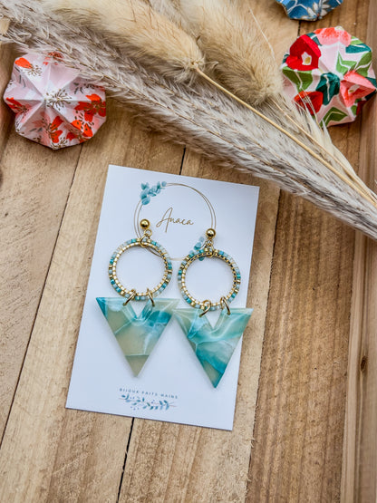 Z'Archives - Marbré #09 - Boucles d'oreilles