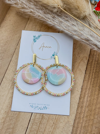 Z'Archives - Marbré #07 - Boucles d'oreilles