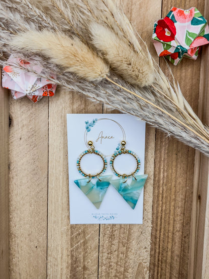 Z'Archives - Marbré #09 - Boucles d'oreilles