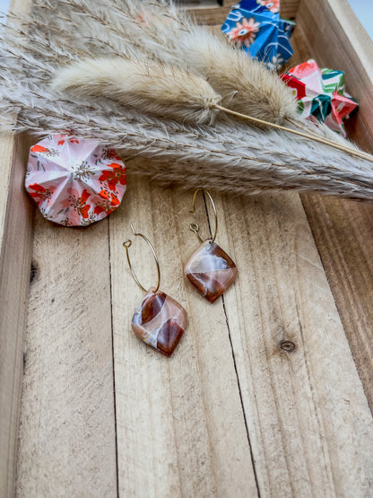 Z'Archives - Marbré #12 - Boucles d'oreilles