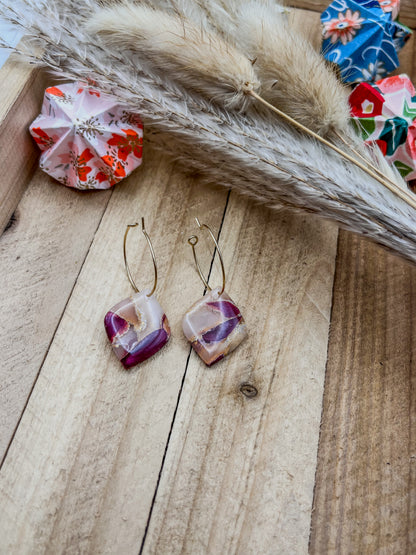 Z'Archives - Marbré #10 - Boucles d'oreilles