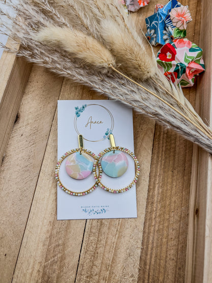 Z'Archives - Marbré #07 - Boucles d'oreilles