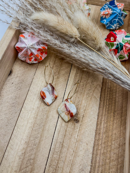 Z'Archives - Marbré #13 - Boucles d'oreilles