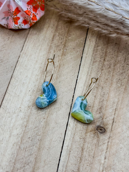 Z'Archives - Marbré #01-2 - Boucles d'oreilles