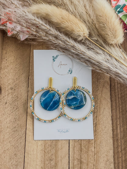 Z'Archives - Marbré #04-2 - Boucles d'oreilles
