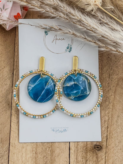 Z'Archives - Marbré #04-2 - Boucles d'oreilles