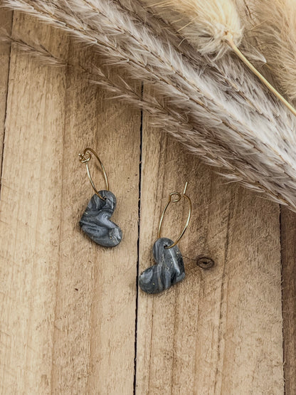 Z'Archives - Marbré #20-3 - Boucles d'oreilles