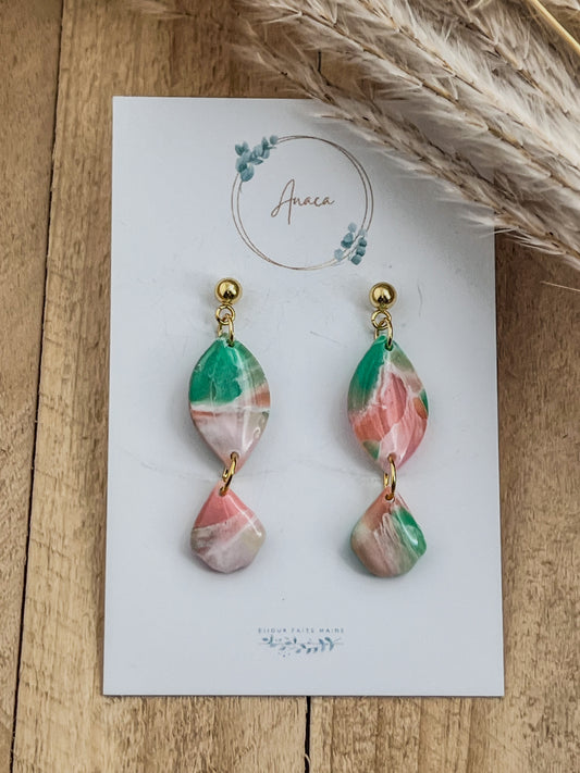 Z'Archives - Marbré #18 - Boucles d'oreilles