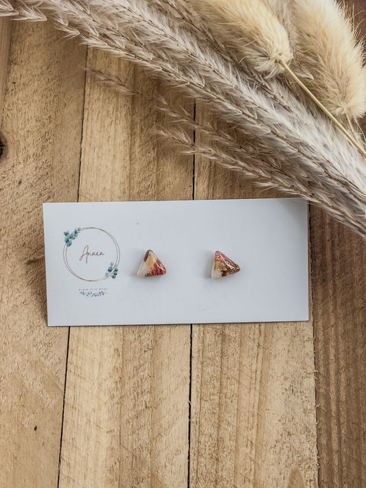 Z'Archives - Marbré #3-2 - Boucles d'oreilles