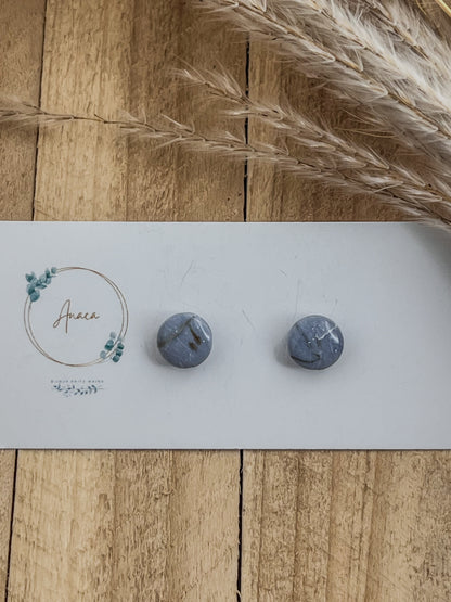 Z'Archives - Marbré #14-2 - Boucles d'oreilles