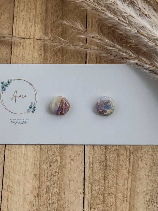 Z'Archives - Marbré #24 - Boucles d'oreilles