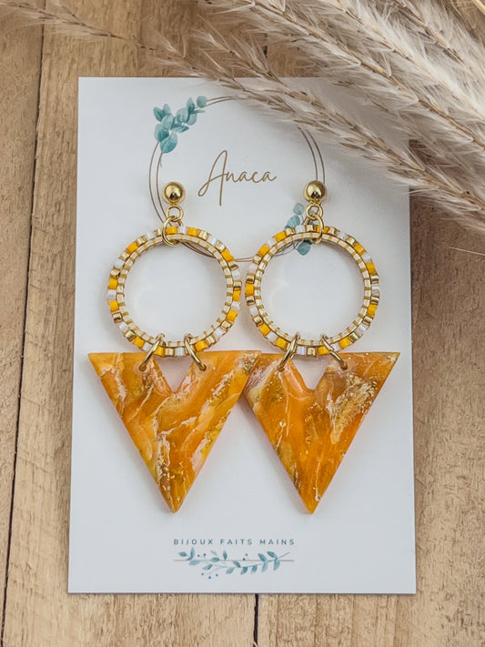 Z'Archives - Marbré #23 - Boucles d'oreilles