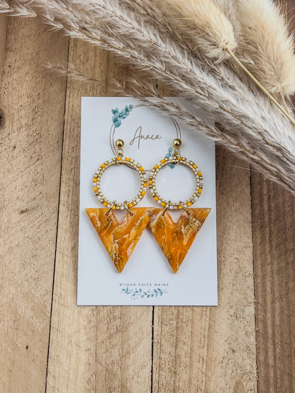 Z'Archives - Marbré #23 - Boucles d'oreilles