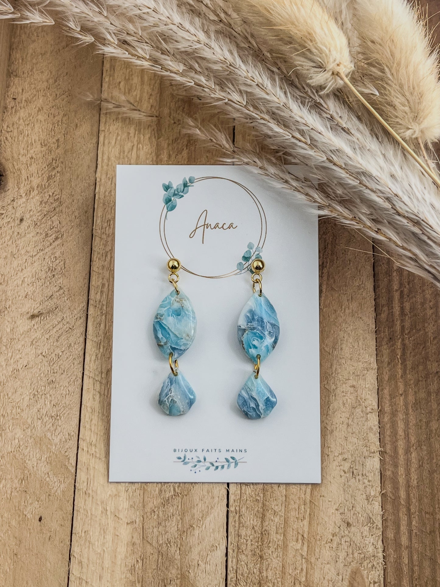 Z'Archives - Marbré #22 - Boucles d'oreilles