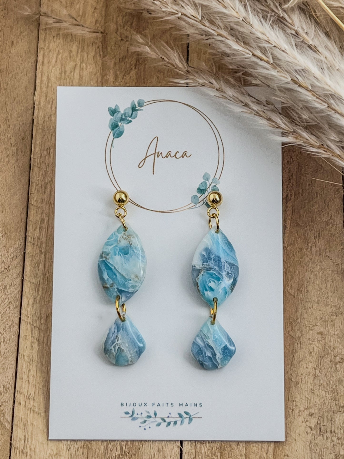 Z'Archives - Marbré #22 - Boucles d'oreilles